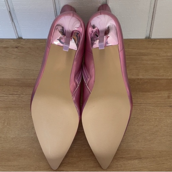 STEVE MADDEN Iridescent Pink Ankle Boots - Picture 9 of 13